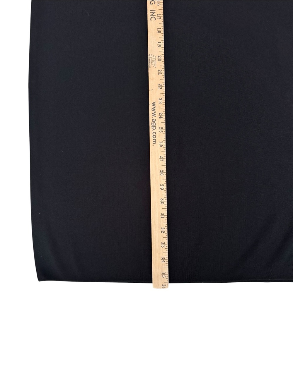 Misook Black Knit Maxi Skirt L Side Slit Minimalist Quiet Luxury J34 - Picture 5 of 6